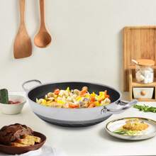 Stainless Steel Pan With Cooking Lid, Non Stick Frying Pan, Stainless Steel Frying Pan 32cm/12.59in