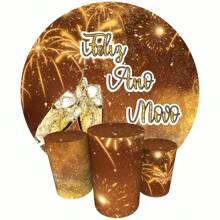 Trio Cylinder Covers + Round Panel 1.50m Party Decoration New Year's Eve - K1ANV002 - 查看 1