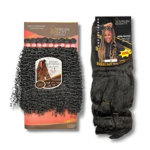 Gy Psy Jumbo Kit +  Bio Protein Organic Curl Hair For Braids Interlace Gy Psy Braids African Beauty - 棕色 - 查看 1