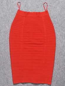 Women's Classic Sexy Striped Gold Zipper Pencil Skirt, Bodycon Fit Slim Waist Mini Skirt