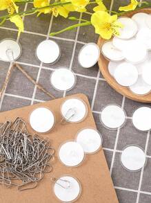 Self-Adhesive Transparent Removable Ceiling Hooks, No Damage No Drill Hooks For Hanging Wedding & Holiday Party Decorations