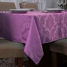 Luxury Jacquard Tablecloth For 8 People 1.35x2.60 In Various Colors, Beautiful And Sophisticated Decoration - tử đinh hương - Xem 6