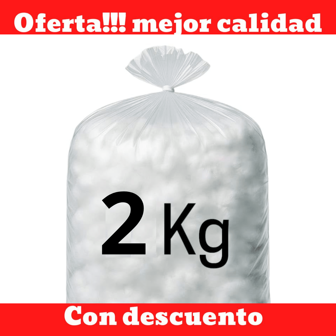 ️✨ DELCRÓN ULTRA SILICONIZADO EN BOLA DE 2KG | RELLENO PREMIUM PARA ALMOHADAS, COJINES, MANUALIDADES Y AMIGURUMIS | FIBRA DE POLIÉSTER HIPOALERGÉNICA, ESPONJOSA, LAVABLE, SUAVE Y COMPACTADA AL VACÍO | EXPANDE 3X SU TAMAÑO | COMODIDAD, DURABILIDAD Y SOPORTE ERGONÓMICO PARA DESCANSO Y CREATIVIDAD | RECOMENDADO PARA PROYECTOS DE COSTURA CREATIVA ✂️