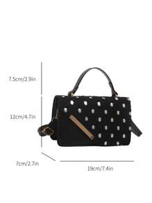 Túi xách rách thời trang mới cho phụ nữ, túi tote thường ngày - màu đen - Xem 10