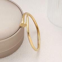 1 件时尚四叶草心形尖刺手链，百搭女士珠宝配饰 - 彩色 - 查看 2