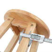 Wooden Bar Stool Bar Kitchen Breakfast Bar Stool 60CM High Legs Pub Chair Seat - Yellow - View 4