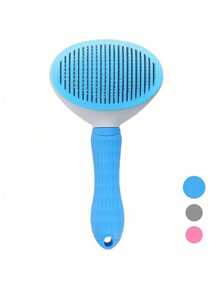 Cepillo autolimpiante para mascotas | Herramienta de desensibilización de acero inoxidable y agarre antideslizante | Regalos de Navidad para amantes de perros y gatos, esencial de la temporada de miedo, cepillo quitapelo de perro y gato | Peine desenredante de dientes de acero con autolimpieza | Relleno de calcetín navideño, kit de aseo de mascotas de Halloween, cepillo quitapelo de mascotas con autolimpieza | Mango antideslizante y desenredante | Regalo festivo para propietarios de mascotas, Navidad - Multicolor - Ver 4