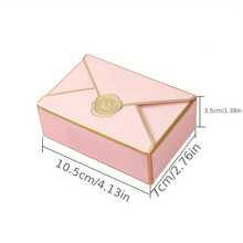 10/50pcs, Blank Packing Paper Gift Box Creative Classic Envelopes Gift Boxes Wedding Favor Boxes Birthday Party Party Cosmetics Packaging Box,