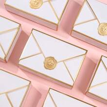 10/50pcs, Blank Packing Paper Gift Box Creative Classic Envelopes Gift Boxes Wedding Favor Boxes Birthday Party Party Cosmetics Packaging Box,