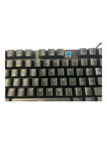 Mechanical Keyboard Designed For Gaming Blue Switch With RGB LED - 黑色 - 查看 4