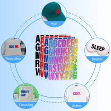 1/2/5 Hojas de letras de hierro para ropa, parches de letras de transferencia de calor de 8.9*11.4 pulgadas, letras de vinilo de colores con hierro A-Z para mochilas, jerseys, camisetas de tela, impresión DIY, transferencias de calor personalizadas, personaliza tu foto/texto/imagen, transferencias de calor para camisetas