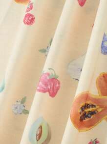 Womens Halloween Pajamas Pants Ladies Pumpkins Ghost Print Drawstring Pajama Bottoms - Beige - View 6
