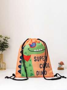 1pc Kids Backpack, Waterproof Printed Drawstring Bag, Swim Bag, Basketball Bag, Soccer Bag, Outdoor Sports Bag, Gym Bag, Storage Bag, Toiletry Bag - Multicolor - View 3