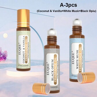 Hot Perfume Oil Set 3pcs 10ml/0.33fl.Oz Coconut&Vanilla Combo Set Fragrance Oils Set For Soap And Candles Making, Diffusers,Humidifier,Aromatherapy ,Massage ,Bath Relaxation