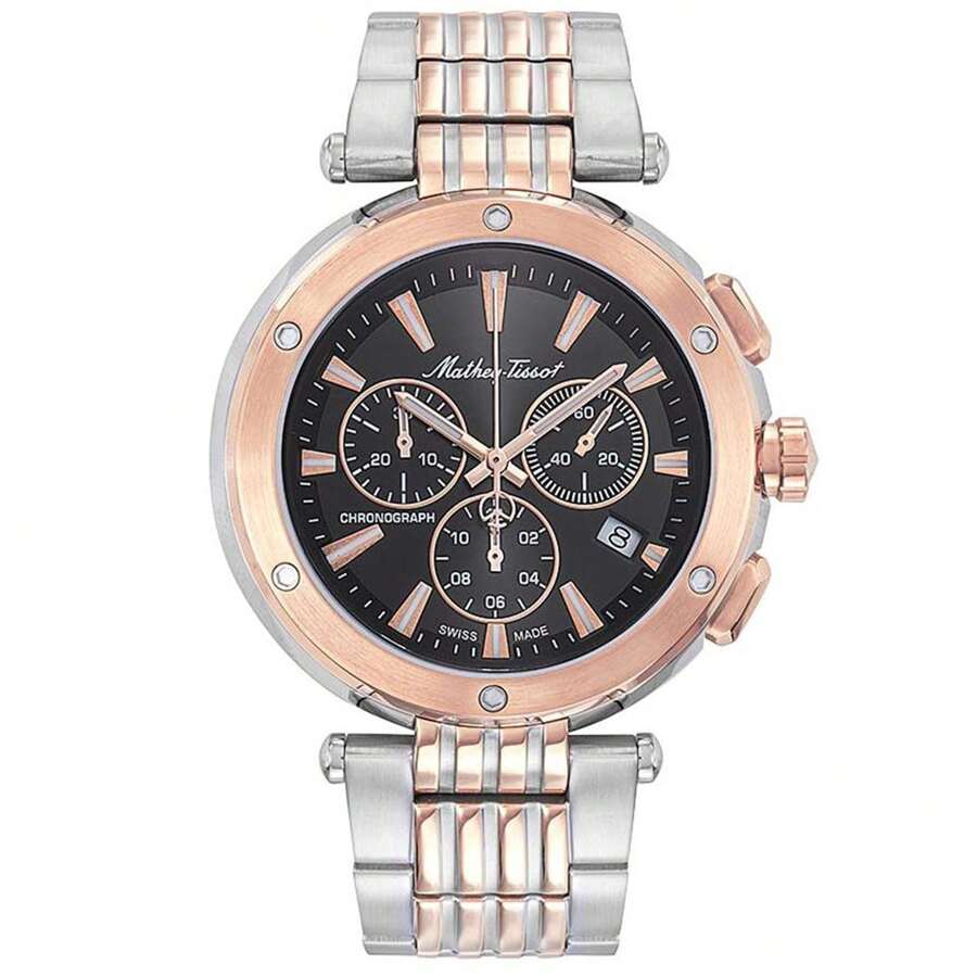 Mathey Tissot Men's Neptune Chrono Quartz Multicolor Bracelet Round Watch - one-size - View 1