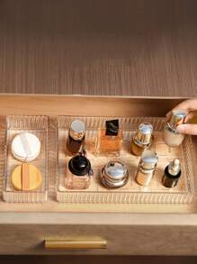 1/5 hộp đựng đồ loại ngăn kéo có ngăn tích hợp & ngăn chia trong suốt có thể xếp chồng lên nhau, thích hợp để đựng mỹ phẩm, cọ trang điểm, đồ sắp xếp cho bàn trang điểm, phòng, nhà, phòng ngủ, phòng tắm, phòng màu hồng, đồ trang trí phòng khách, du lịch, túi quà, quà tặng, bố, đàn ông, bạn bè, giáo viên, sinh nhật, đám cưới, bàn làm việc, giá sách, phụ kiện, hộp quà, quà tặng thú vị, tủ đựng thức ăn - Trong sáng - Xem 4