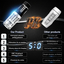 Male Multifunctional All-In-One Machine Masturbator, Ultra Full Function Penis Pump, Male Sex Toy Adult Toys Multi Thrusting & Rotating Modes, Visual Window & Interactive Induction