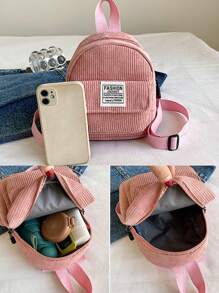 Ba lô mini, ba lô màu trơn phong cách Y2K, có ngăn đựng điện thoại, móc chìa khóa, ba lô nhẹ, ba lô đa năng, ba lô học sinh dễ thương, ba lô nhỏ unisex, ba lô du lịch cá nhân hóa, dây đeo vai có thể điều chỉnh và thiết kế túi phía trước, phù hợp cho du lịch ngoài trời và sử dụng đi học. - Nhiều màu - Xem 10