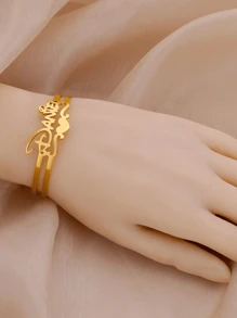 1 chiếc Vòng tay ruy băng hình trái tim tùy chỉnh bằng vàng bạc vàng hồng dành cho nữ Vòng tay ruy băng cá nhân bằng thép không gỉ vàng dành cho tiệc cưới Quà tặng trang sức thời trang Quà tặng ngày lễ tình nhân Quà tặng kỷ niệm, tốt nghiệp Quà tặng ngày của mẹ Quà tặng sinh nhật Quà tặng Giáng sinh - Nhiều màu - Xem 4