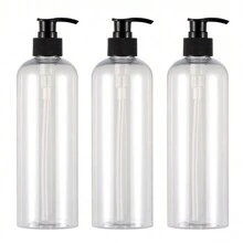 1pc/3pcs Travel Bottle,Dispensing Bottles With Pump Heads, Refillable Bottles, And Transparent Filling Bottles. Makeup Dispensers, Are Suitable For Allocate And Fill Shampoo, Lotion, Cosmetics, Conditioner, Etc. Available In 100ml / 120ml / 250ml.