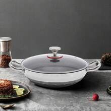 Stainless Steel Pan With Cooking Lid, Non Stick Frying Pan, Stainless Steel Frying Pan 32cm/12.59in