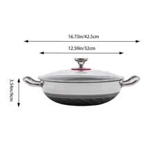 Stainless Steel Pan With Cooking Lid, Non Stick Frying Pan, Stainless Steel Frying Pan 32cm/12.59in
