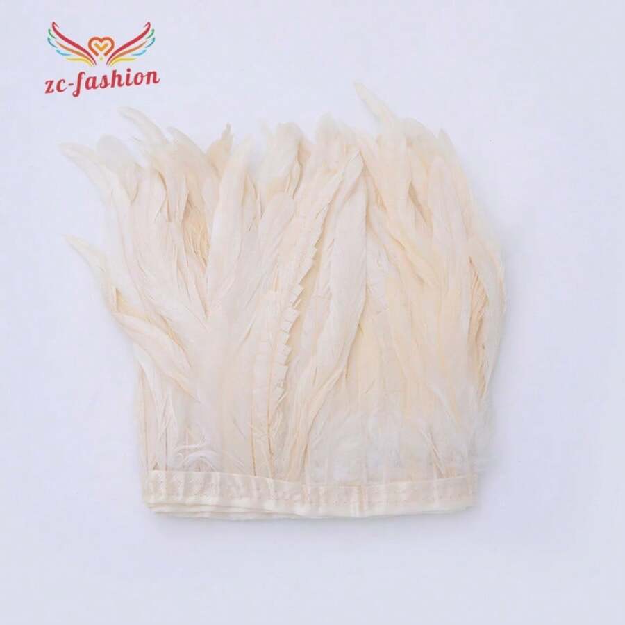 2M Lông đuôi gà trống màu 9-11 inch Băng ruy băng trang trí Lông chim trĩ đen dùng làm đồ thủ công Quần áo lễ hội Trang trí lông vũ Plumas - Nhiều màu - Xem 1