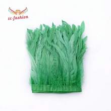 2M Lông đuôi gà trống màu 9-11 inch Băng ruy băng trang trí Lông chim trĩ đen dùng làm đồ thủ công Quần áo lễ hội Trang trí lông vũ Plumas - Nhiều màu - Xem 5