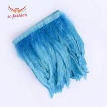 2M Lông đuôi gà trống màu 9-11 inch Băng ruy băng trang trí Lông chim trĩ đen dùng làm đồ thủ công Quần áo lễ hội Trang trí lông vũ Plumas - Nhiều màu - Xem 3