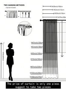 1 pieza Cortina de encaje con patrón de flores color crema para habitación de princesa, habitación de hija, sala de estar, dormitorio, balcón, estudio, etc., estilo de bolsillo para barra, sin riel y sin varilla romana.