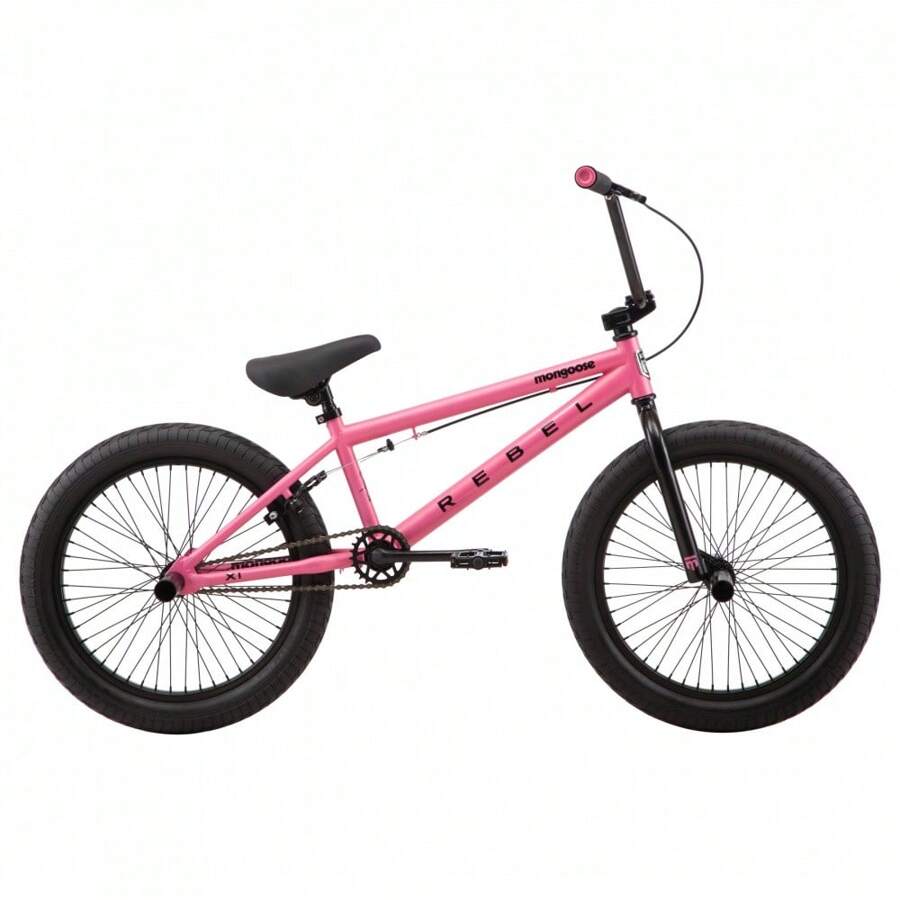 Mongoose Rebel X1 BMX Bike, 20" Wheels, Gray - Pink - View 1