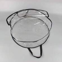 1PC Wreath Storage Bag Waterproof Zipped Round Decoration Storage Bag - Black - View 11