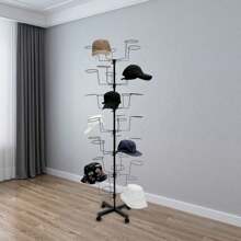 7-Tier Hats Display Rack, 65''H Floor Stand Hat Racks, Adjustable Cap Wig Rack Freestanding Rotating Hat Organizer Stands For 35 Caps, Wigs & Hats,Spring,Minimalist,Summer TopsCoat Rack Back To School Travel Essentials Room Decor,Home Decor,Bedroom Decor Storage Organization And Storage Puppy Keep Dress Shorts Phone Case Bikini Summer Dresses For Women Skirt Summer Dress Dresses Nails Jeans Tops White Dress Dresses For Women