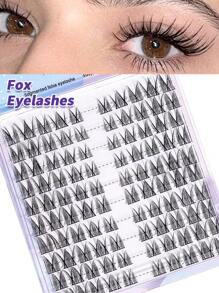 MAGEFY 100pcs CC Curl Manga DIY Extended Tail Cross Fox Eyelashes Cluster,Manga Tip Tail Fairy Hair,Lash Clusters Fox Eye Lash Clusters Cat Eyelashes Natural Eyelash Extension Volume Individual Individual Eyelash Extensions Faux Mink Lashes,Cosplay DIY Natural Clusters Eyelash, False Individual Eyelashes, Soft Eyelashes Bunches, Manga Lashes Thick For Makeup,Suitable For Daily Use, Carnival Parties, Music Festivals, Weddings,Gift - C - 查看 11