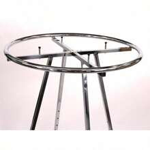 Chrome 36" Round Clothing Rack Height 48 - 72" H Leveler Glides Garment,Spring,Minimalist,Summer Tops