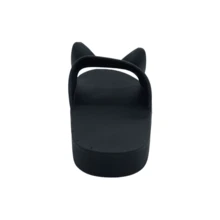Chanclas Sandalias Pantuflas Katy Gatito - Negro - Ver 3