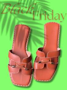 Women's Flat Sandal H Flip Flop Casual Everyday Cheap Original Direct Shipping From The Factory - Lạc đà - Xem 1