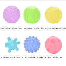 6pcs/Set Baby Sensory Balls, Colorful Soft Tactile Balls Toys, Infants Texture Grasping Ball, PVC Material, Birthday/Holiday Gift