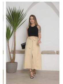 Tailoring Skirt - Xám - Xem 8
