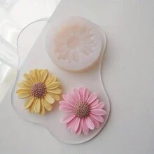 1 molde de silicone em forma de flor margarida para velas caseiras faça você mesmo
