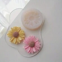1 molde de silicone em forma de flor margarida para velas caseiras faça você mesmo