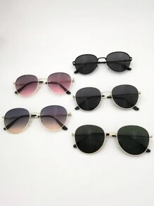 1 chiếc gọng kính kim loại trang trí hình bầu dục cổ điển Unisex, gọng kính bằng hợp kim đồng mềm dẻo thích hợp cho hoạt động ngoài trời, du lịch, mua sắm - Xem 4