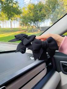 2pcs Bow-Knot Car Seat Hooks, Multifunctional Storage Hanger Accessories For Vehicle Interior