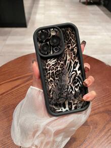 1pc Sexy Crocodile Snake Leopard Prints Classic Anti-Fall Soft Silicone Phone Case Compatible With Apple &