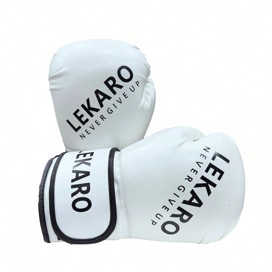 lekaro 8 Unzen/12 Unzen Boxhandschuhe, PU atmungsaktiv, Erwachsene, professionelle Sanda Muay