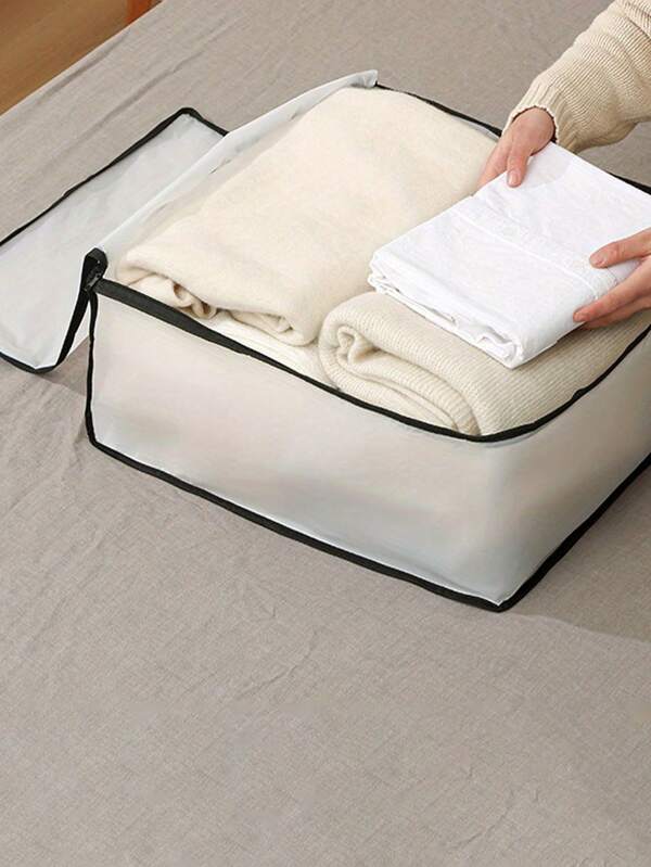 Versatile Under-Bed Storage Bag For Clothes & Quilts - Dustproof, Moisture-Proof With Transparent Viewing Window, Ideal For Home Organizationbedroom,Organizer,Organiser,Home Storage,White T Shirt Women,Black Pants Women,Ladies Winter Clothes,Dress,Winter Clothes For Ladies,Elegant Woman Dresses,White Shirt For Ladies,Long Sleeve,White Jumpsuit For Women,Spring Dresses For Women,Spring Outfits For Women,Spring,Spring Clothes,Minimalist,Summer Tops