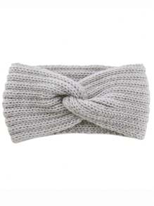 1pc Solid Color Knit Wide & Thick Autumn/Winter Knitted Headband For Women