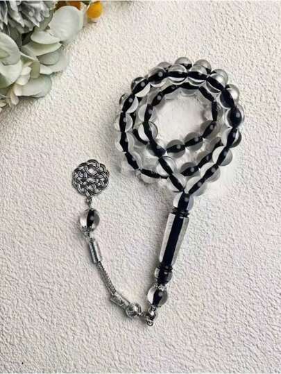 1 件全新 33 颗 10 毫米穆斯林念珠 Tasbih 链手链