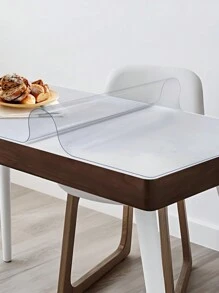 1 件 PVC 防水防油矩形透明桌垫，装饰餐桌垫，适用于厨房、梳妆台、餐桌 - 無色 - 查看 3