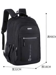 Men's And Women's Waterproof Backpack, Durable, Reinforced, Large For Laptop - Màu xanh lam - Xem 3